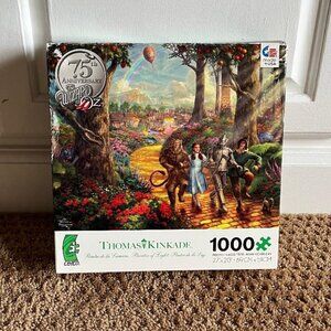 Thomas Kinkade Disney Puzzle 75th Anniversary Wizard of Oz 1000 Piece Complete
